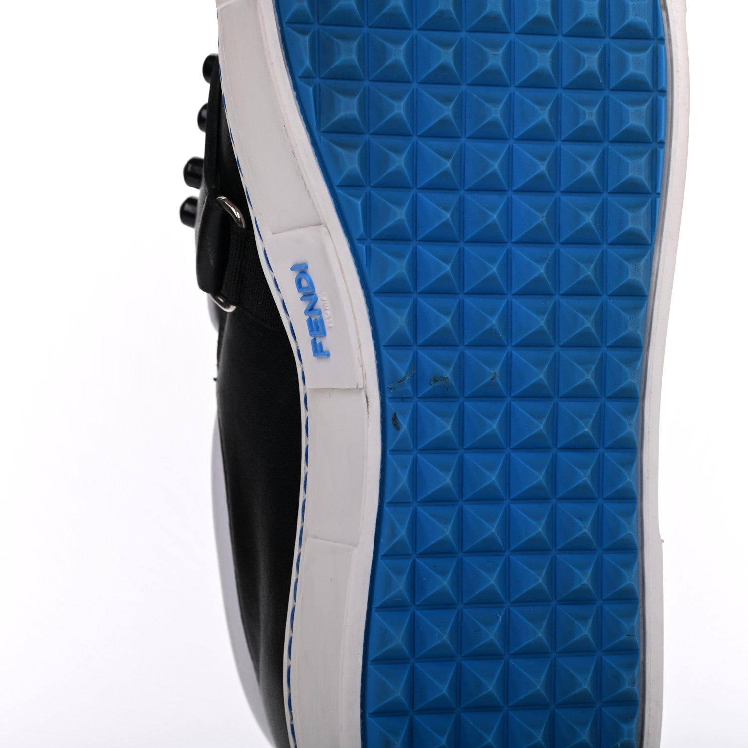 Fendi Calfskin Studded Karlito Slip On Sneaker 36 Black 15 of 24