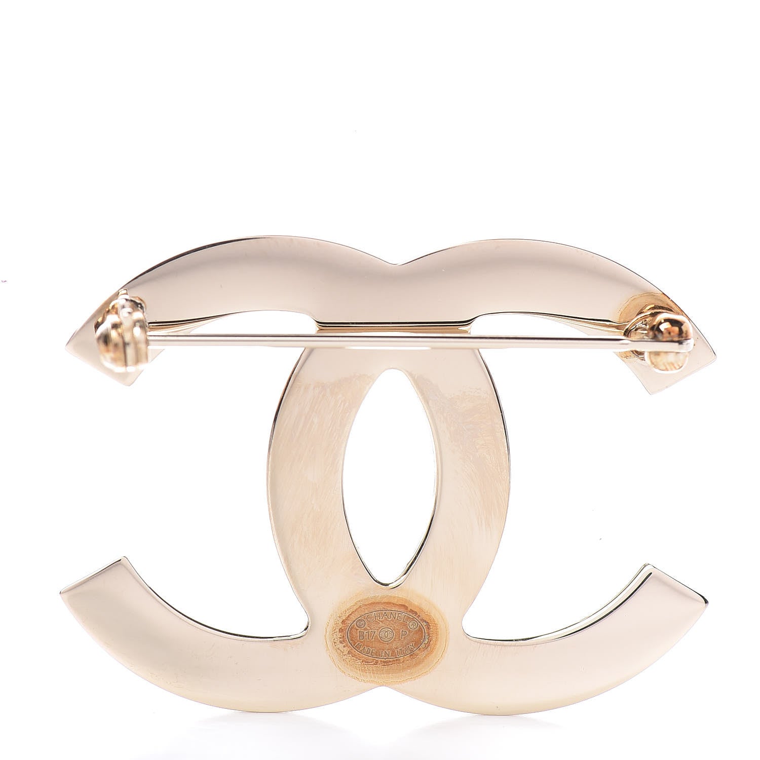 Chanel CC Brooch Gold 3 of 5