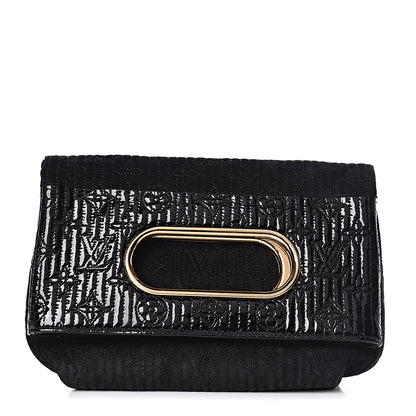 Louis Vuitton Suede Monogram Motard Afterdark Clutch Black 1 of 13