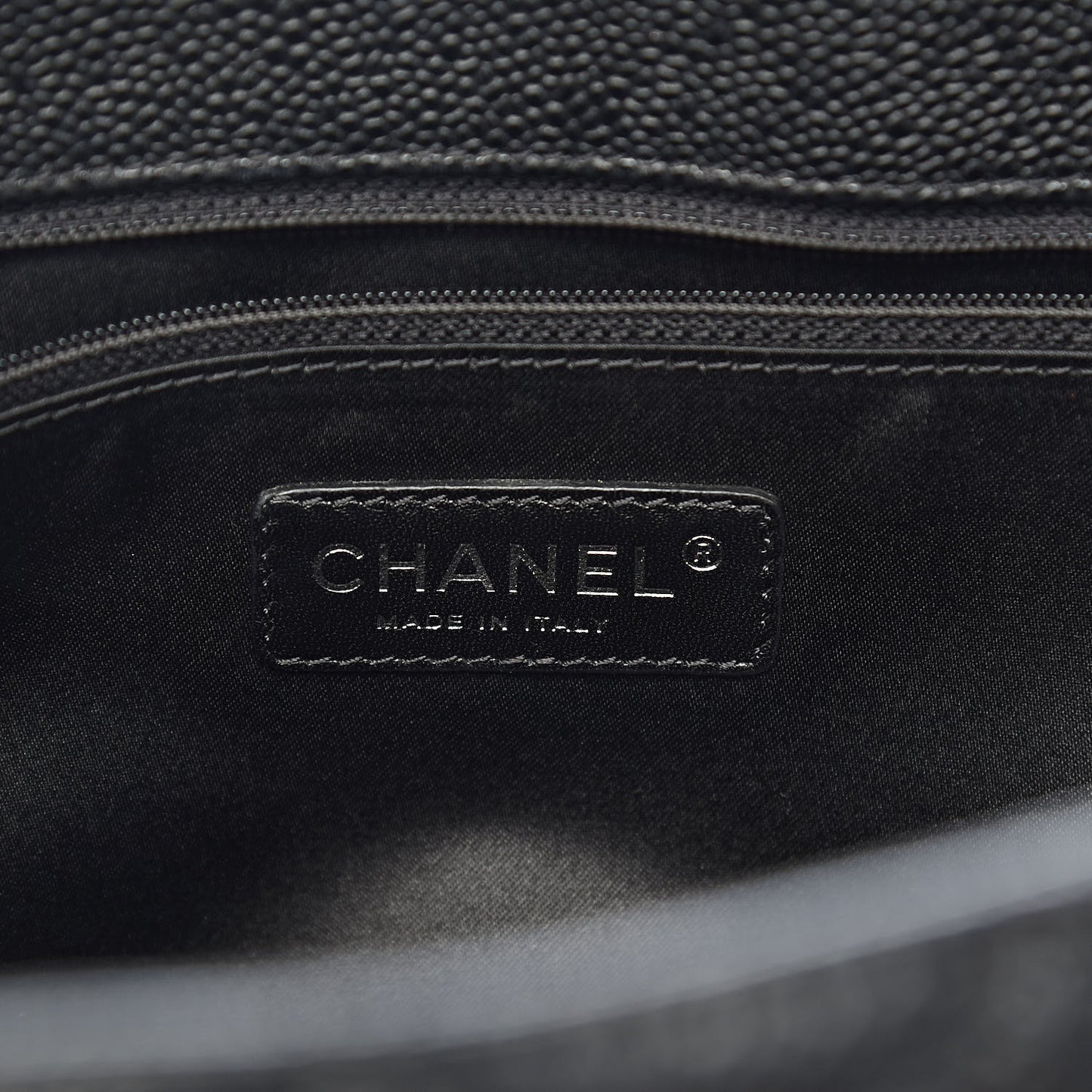 Caviar Quilted Grand Shopping Tote GST Black
