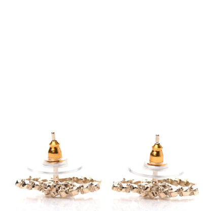 Chanel Crystal CC Earrings Gold 3 of 4