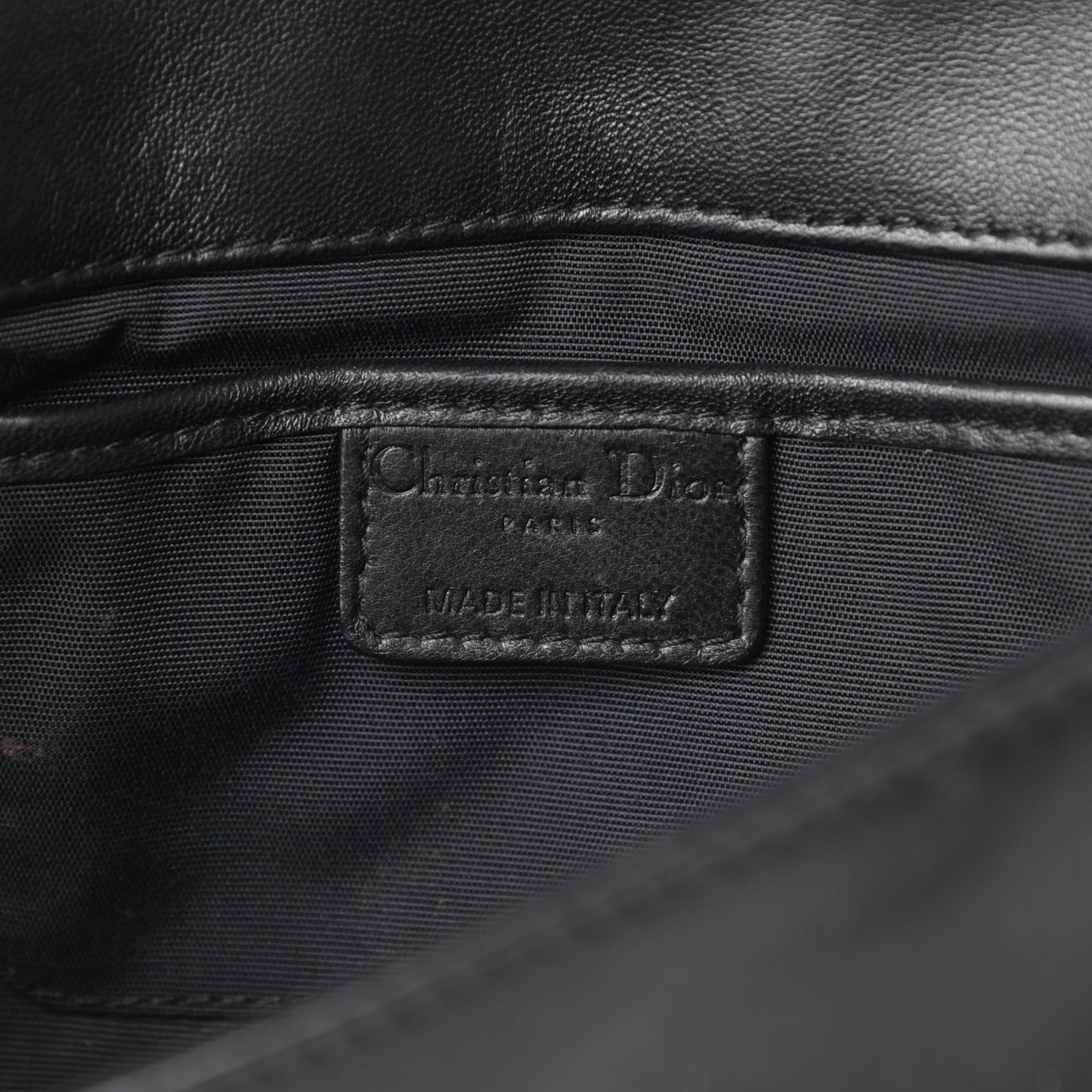Lambskin Cannage Lady Dior Convertible Clutch Black