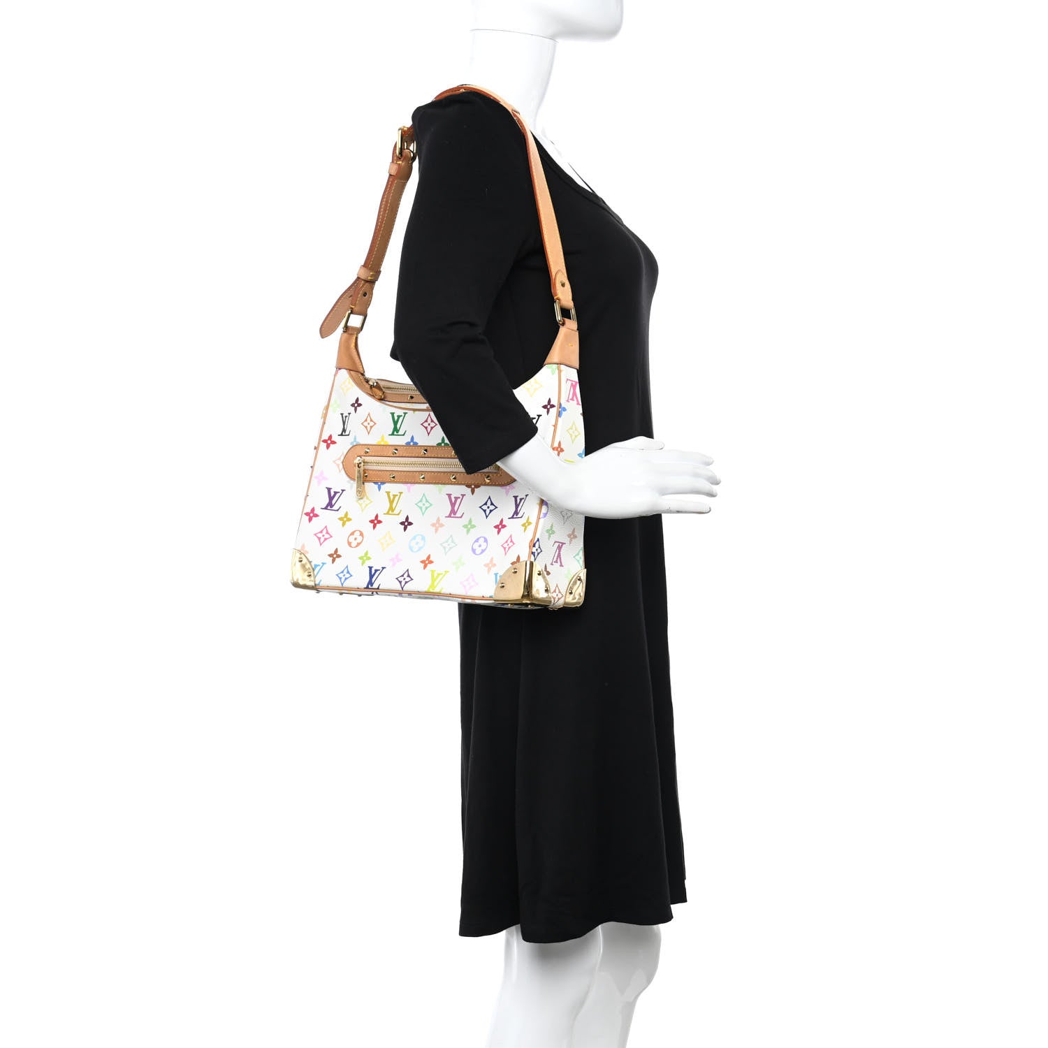 Louis Vuitton Monogram Multicolor Boulogne White 2 of 18