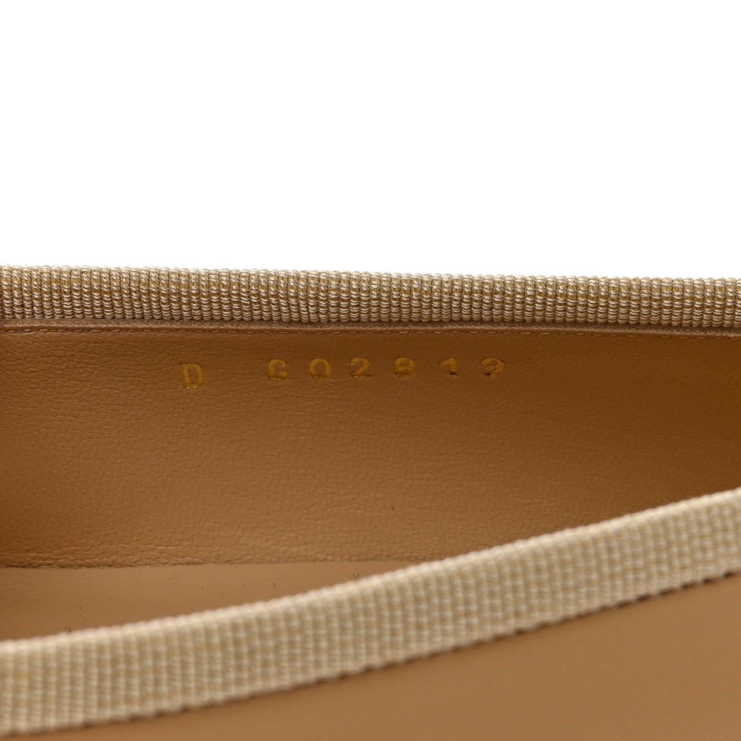 Chanel Lambskin Cap Toe CC Ballerina Flats 38.5 Beige Black 8 of 10