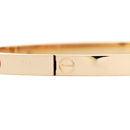 Cartier 18K Yellow Gold Small LOVE Bracelet 17 5 of 8