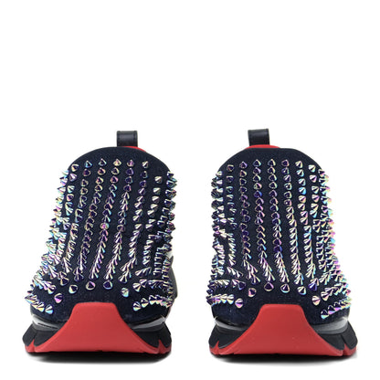 Christian Louboutin Neoprene Spike Sock Donna Flat Sneakers 39.5 Black 4 of 9