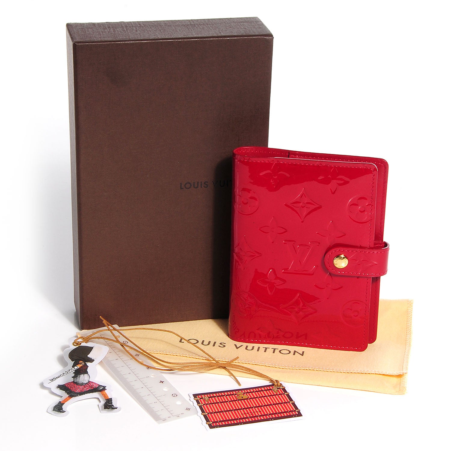 Louis Vuitton Vernis Small Ring Agenda Pomme D'Amour 8 of 8