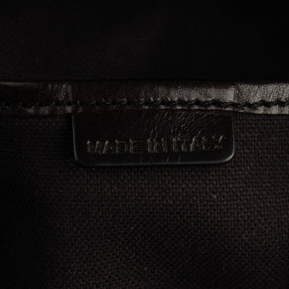 Burberry Suede Haymarket Check Colorblock Small Canterbury Tote Dark Brown 7 of 8