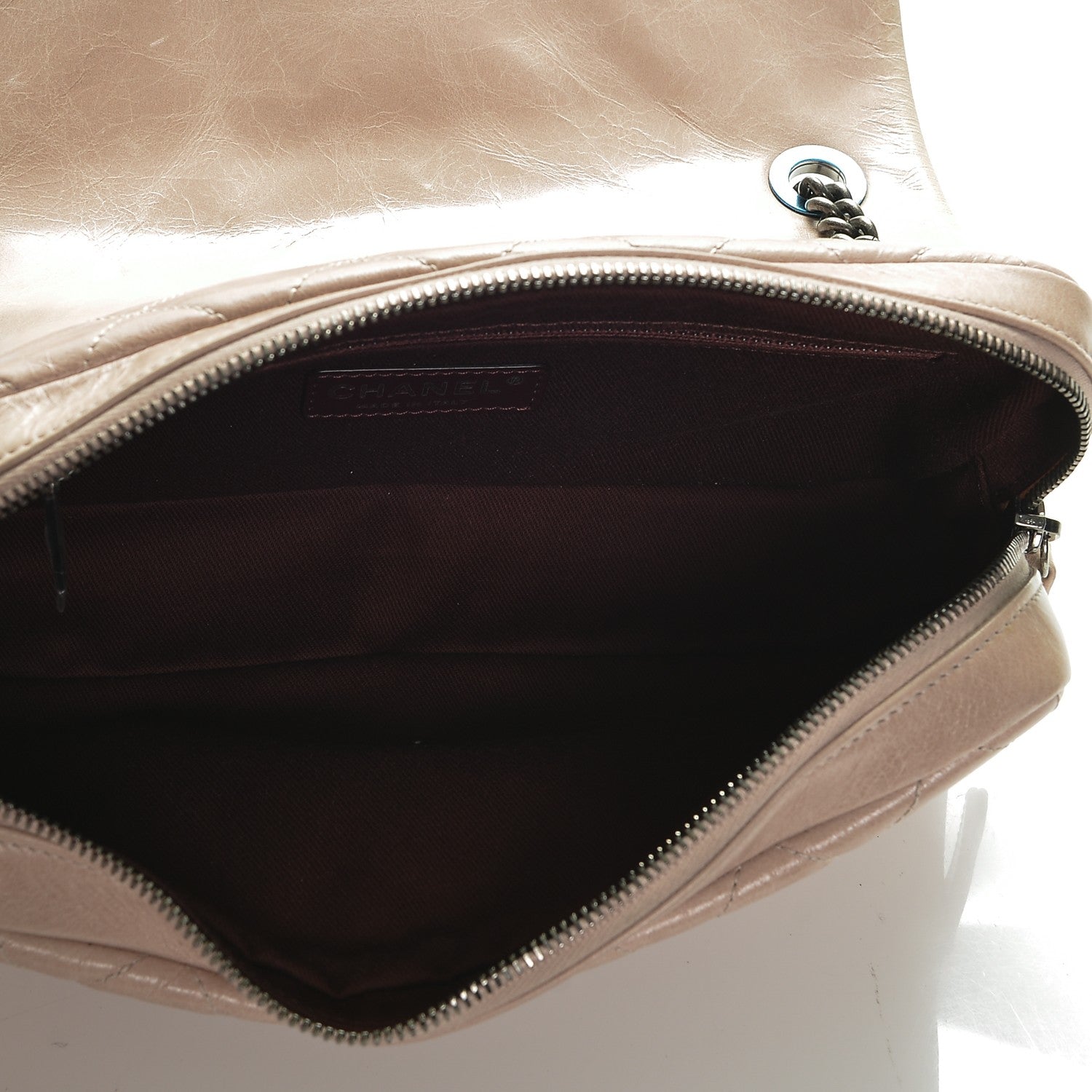 Chanel Glazed Calfskin Quilted Medium Duo Color Flap Light Pink 5 of 7