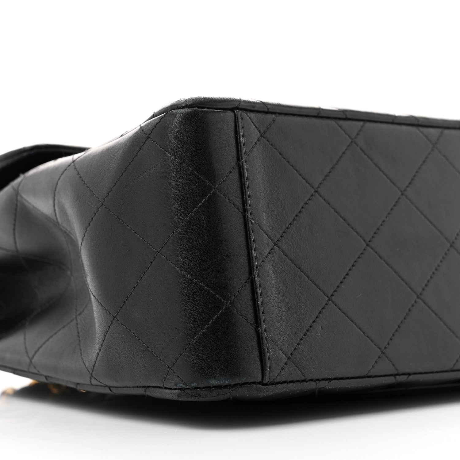Chanel Lambskin Quilted XL Jumbo Single Flap Black 10 of 15