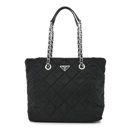 Prada Nylon Tessuto Impuntu Quilted Tote Black 1 of 11