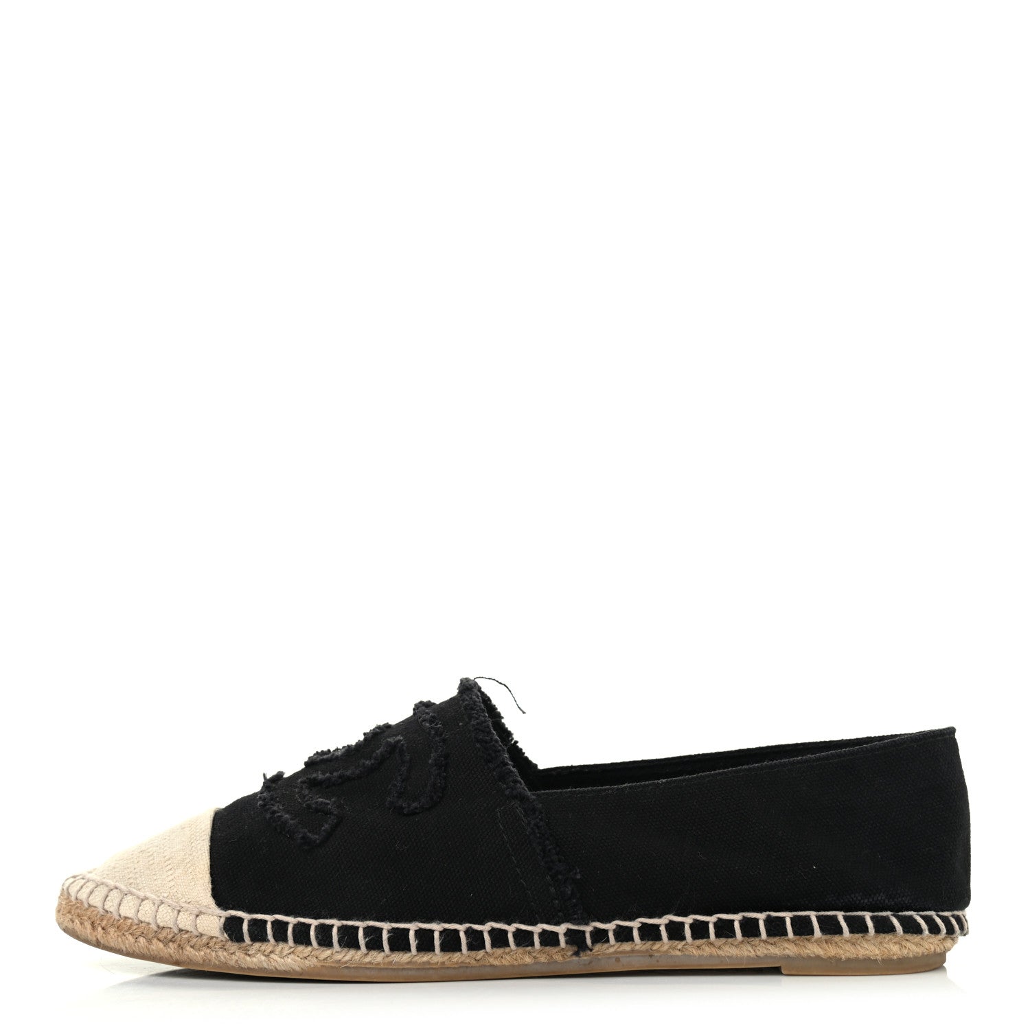 Chanel Canvas CC Espadrilles 40 Black 1 of 8