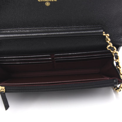Chanel Caviar Quilted Wallet On Chain WOC Black 5 of 12