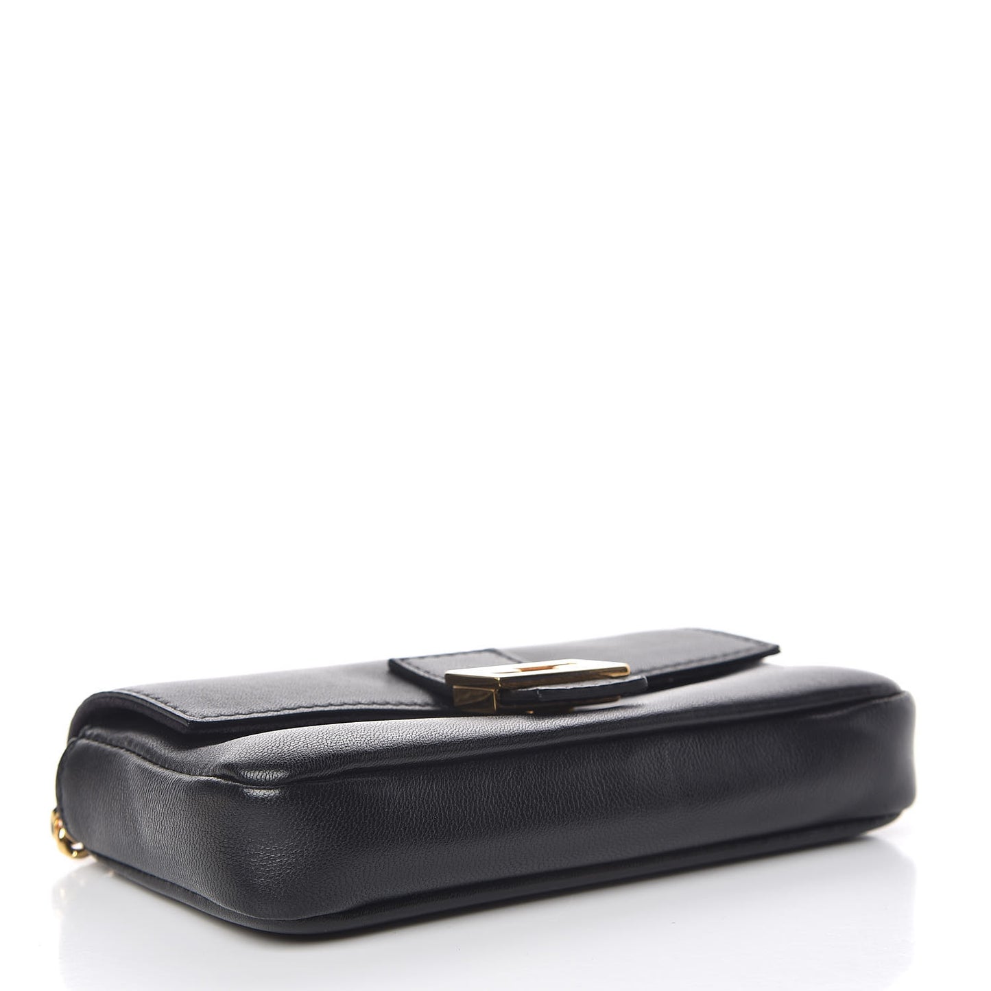 Shiny Nappa Micro Baguette Black