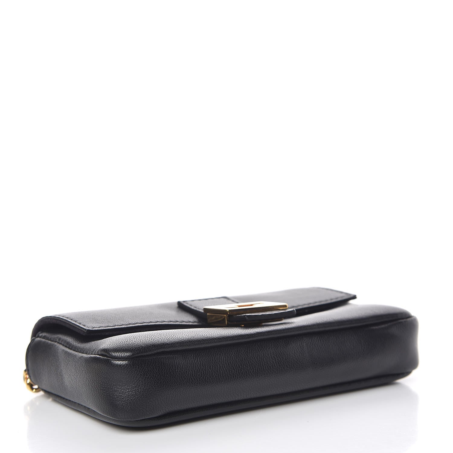 Fendi Shiny Nappa Micro Baguette Black 4 of 11