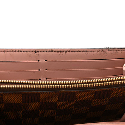 Louis Vuitton Damier Ebene Croisette Chain Wallet Rose Ballerine 11 of 16