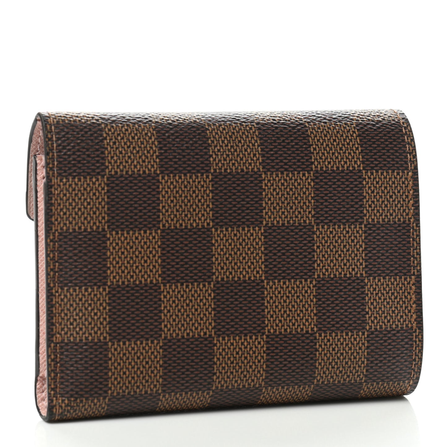 Damier Ebene Victorine Wallet Rose Ballerine