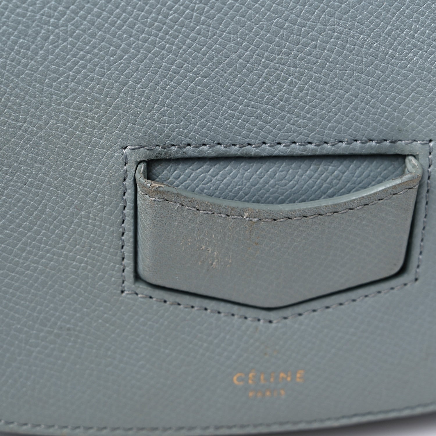 Celine Grained Calfskin Compact Trotteur Cloud 18 of 21