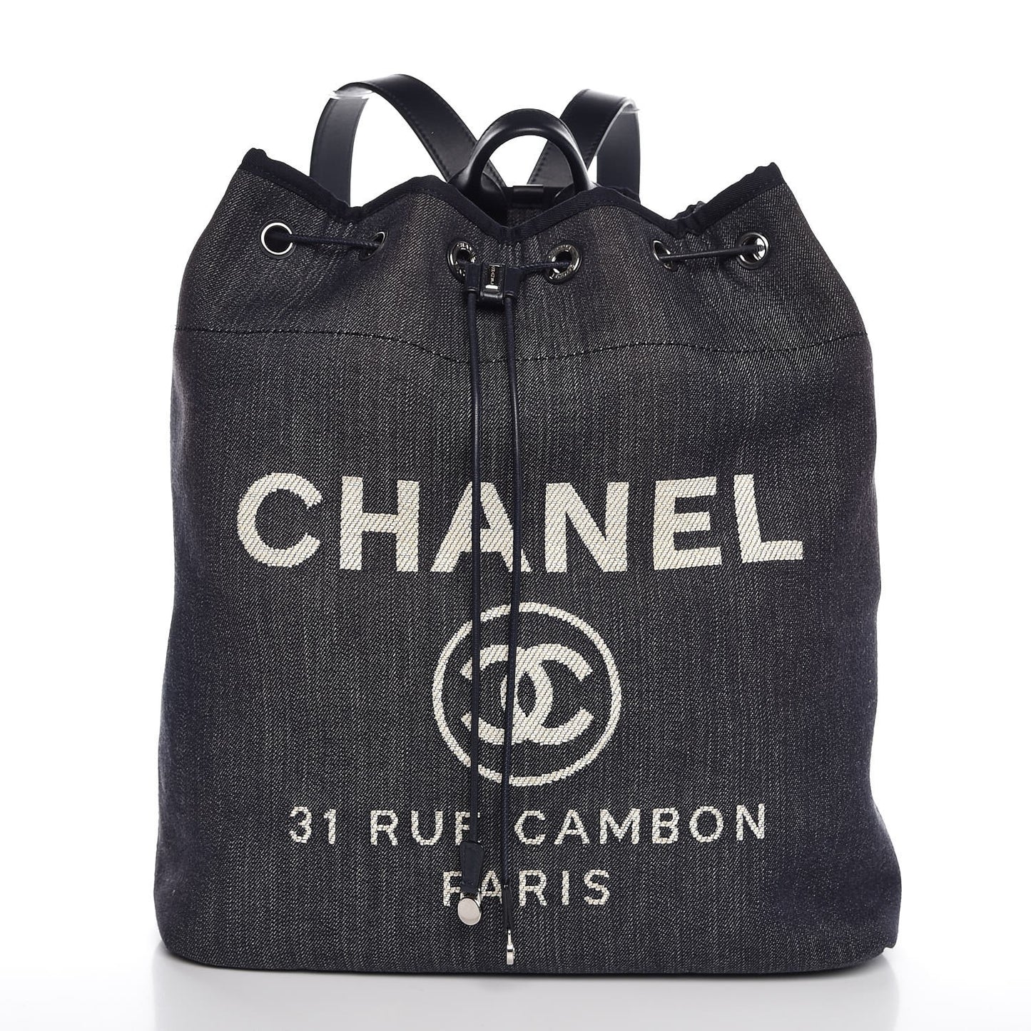 Canvas Large Deauville Backpack Denim Blue