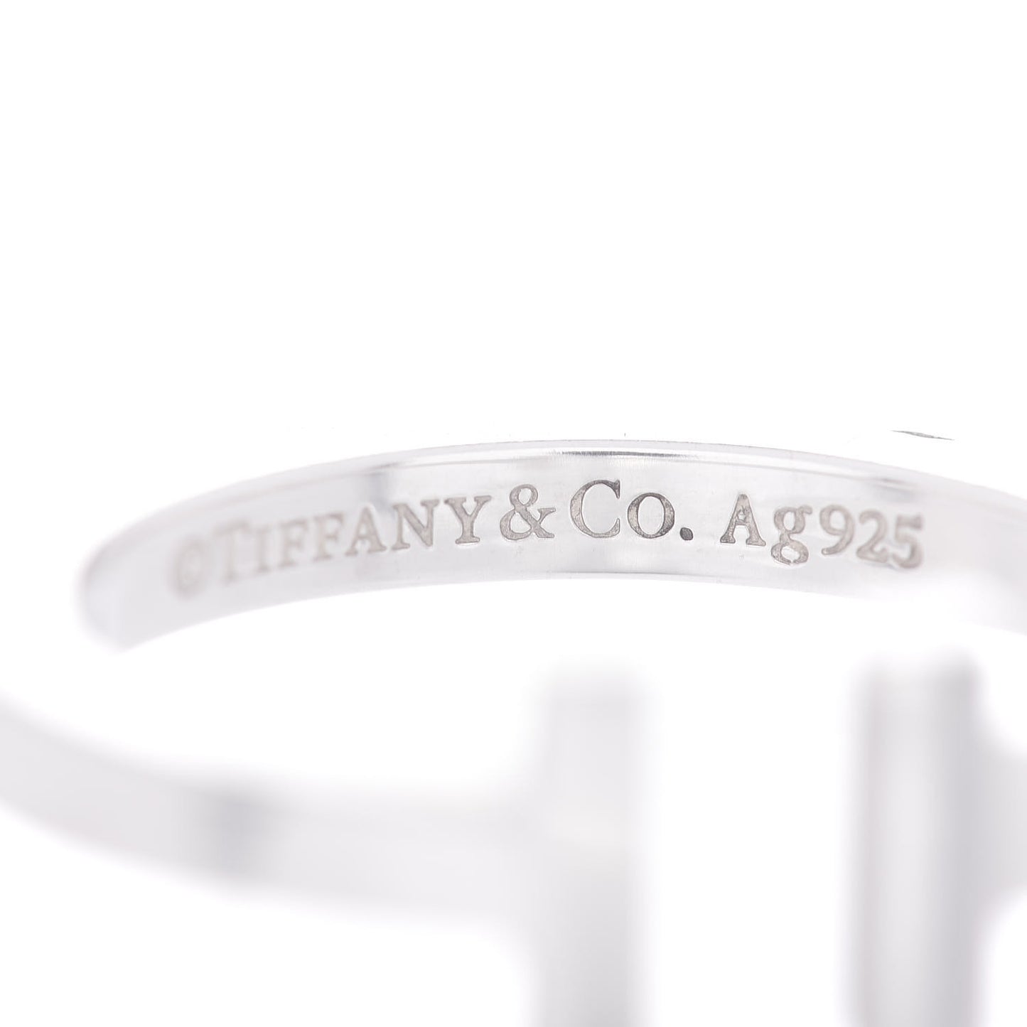 Sterling Silver T Square Ring 58 8.5