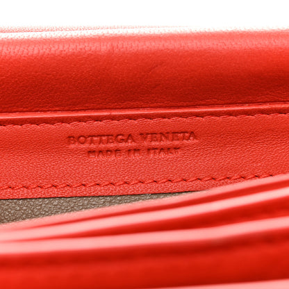 Bottega Veneta Nappa Intrecciato Continental Wallet on Chain Red 6 of 11