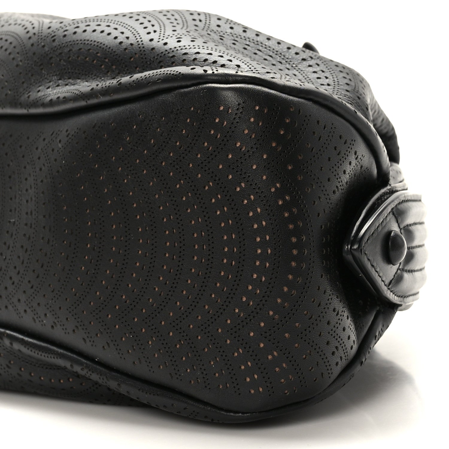 Alaia Calfskin Laser Cut Samia Clutch Black 8 of 8
