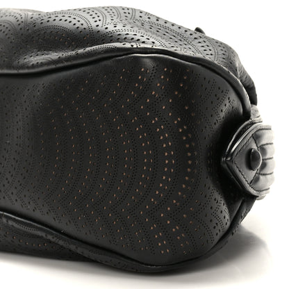 Alaia Calfskin Laser Cut Samia Clutch Black 8 of 8