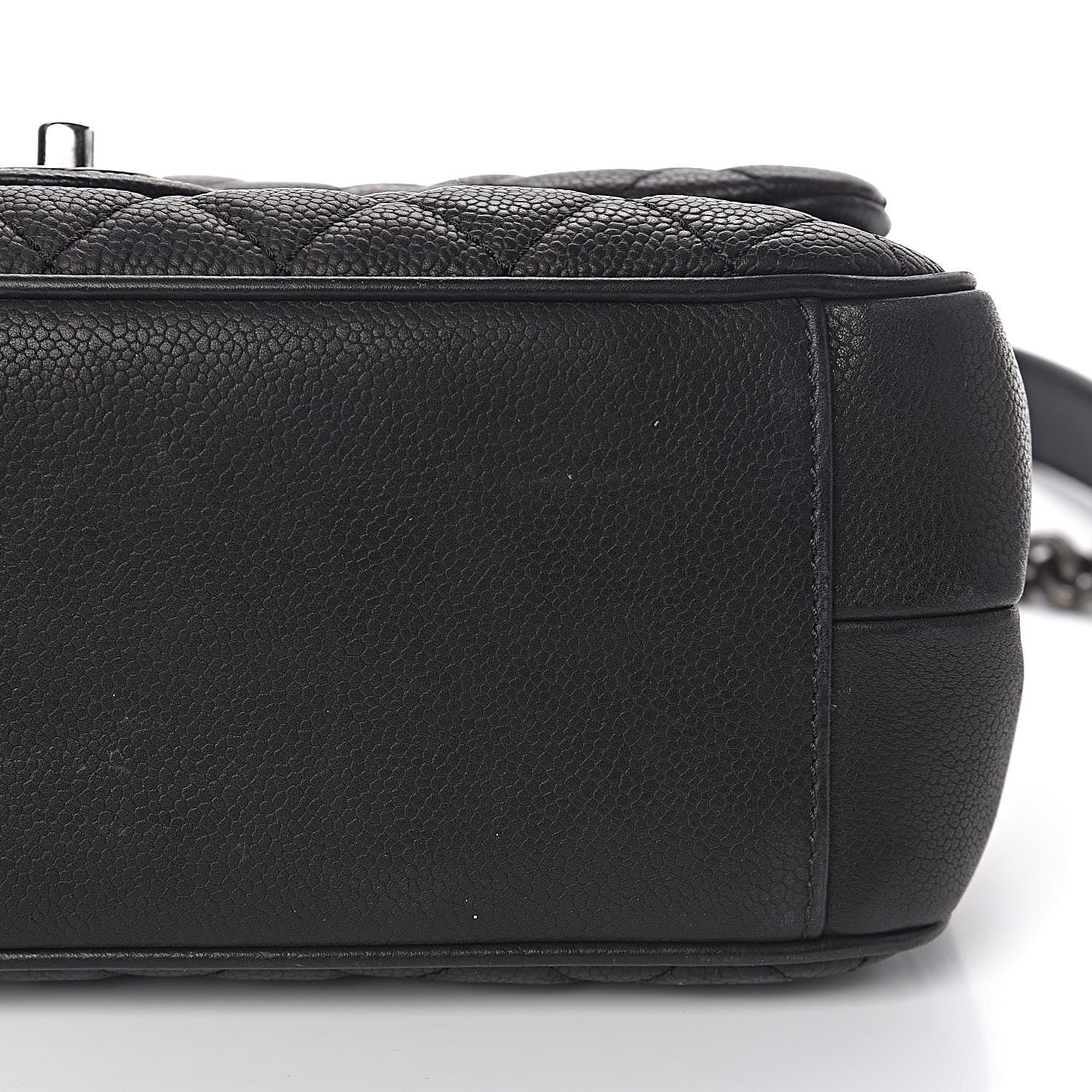 Chanel Caviar Quilted Medium Rock In Rome Single Flap Black 12 of 14