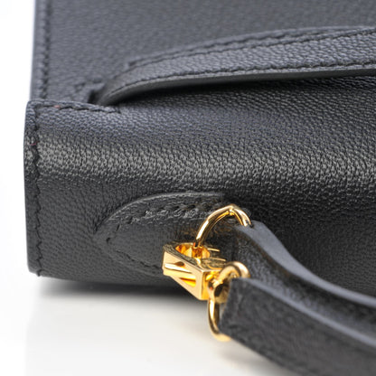 Hermes Chevre Chandra Mini Kelly Sellier 20 Black 14 of 26
