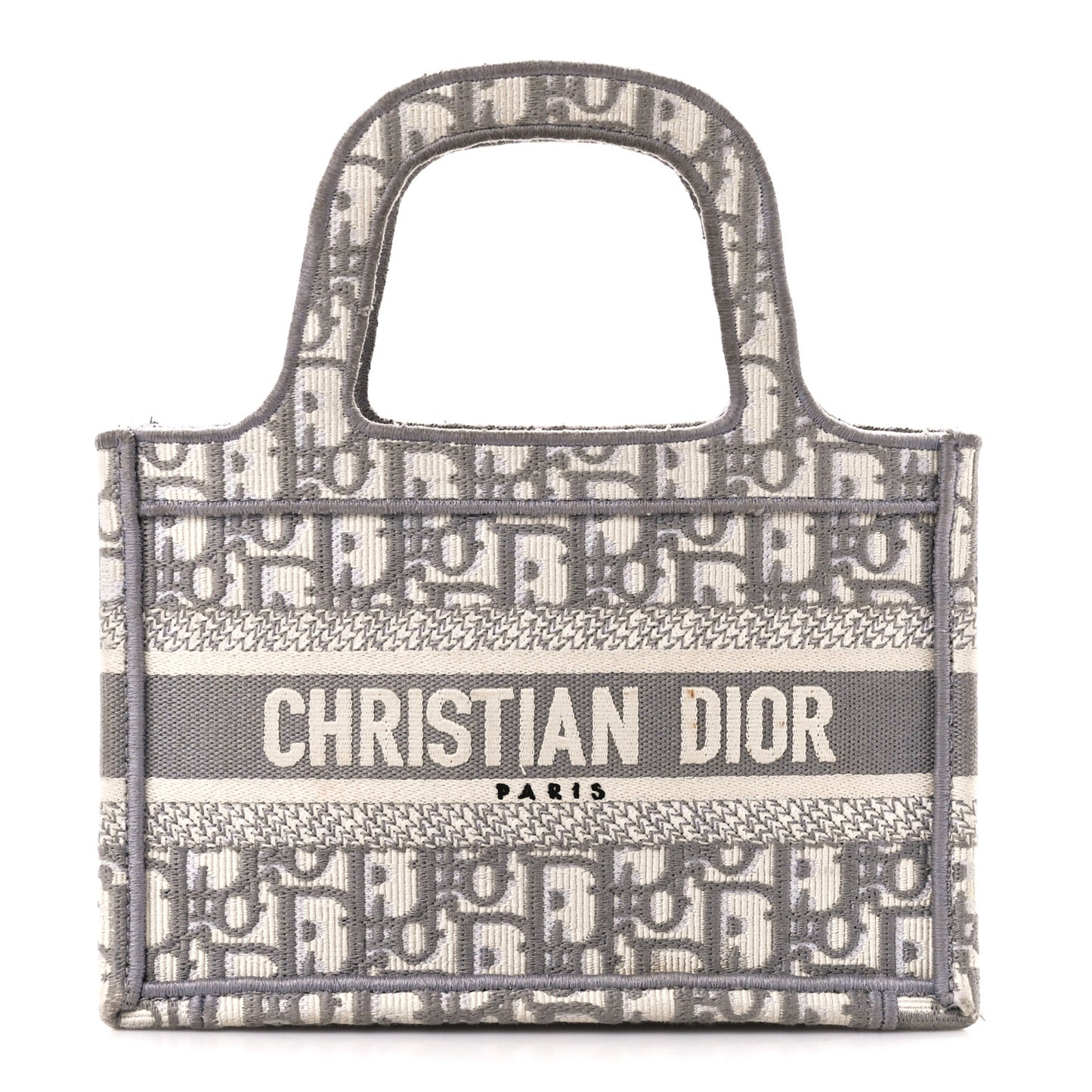 Oblique Mini Book Tote Grey Multicolor