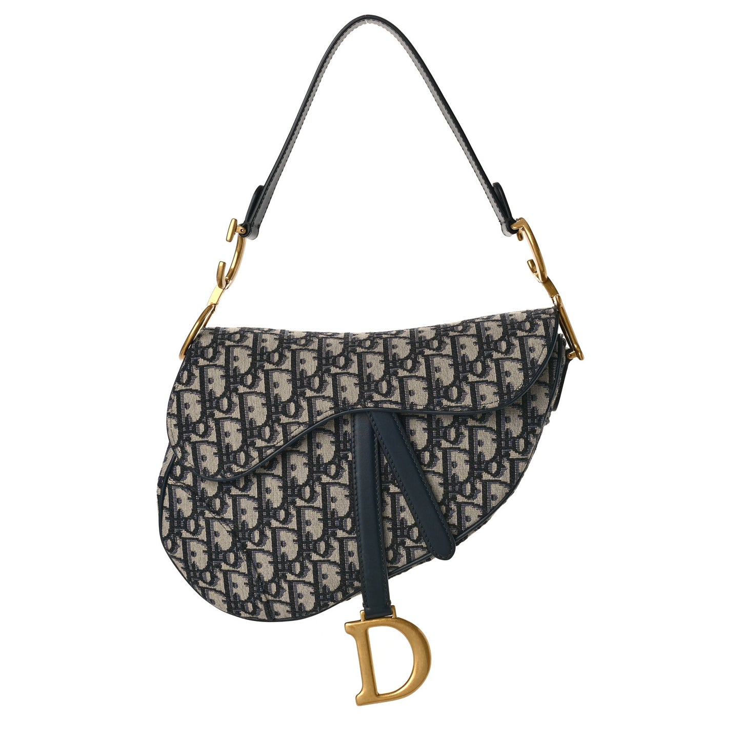 Oblique Saddle Bag Blue