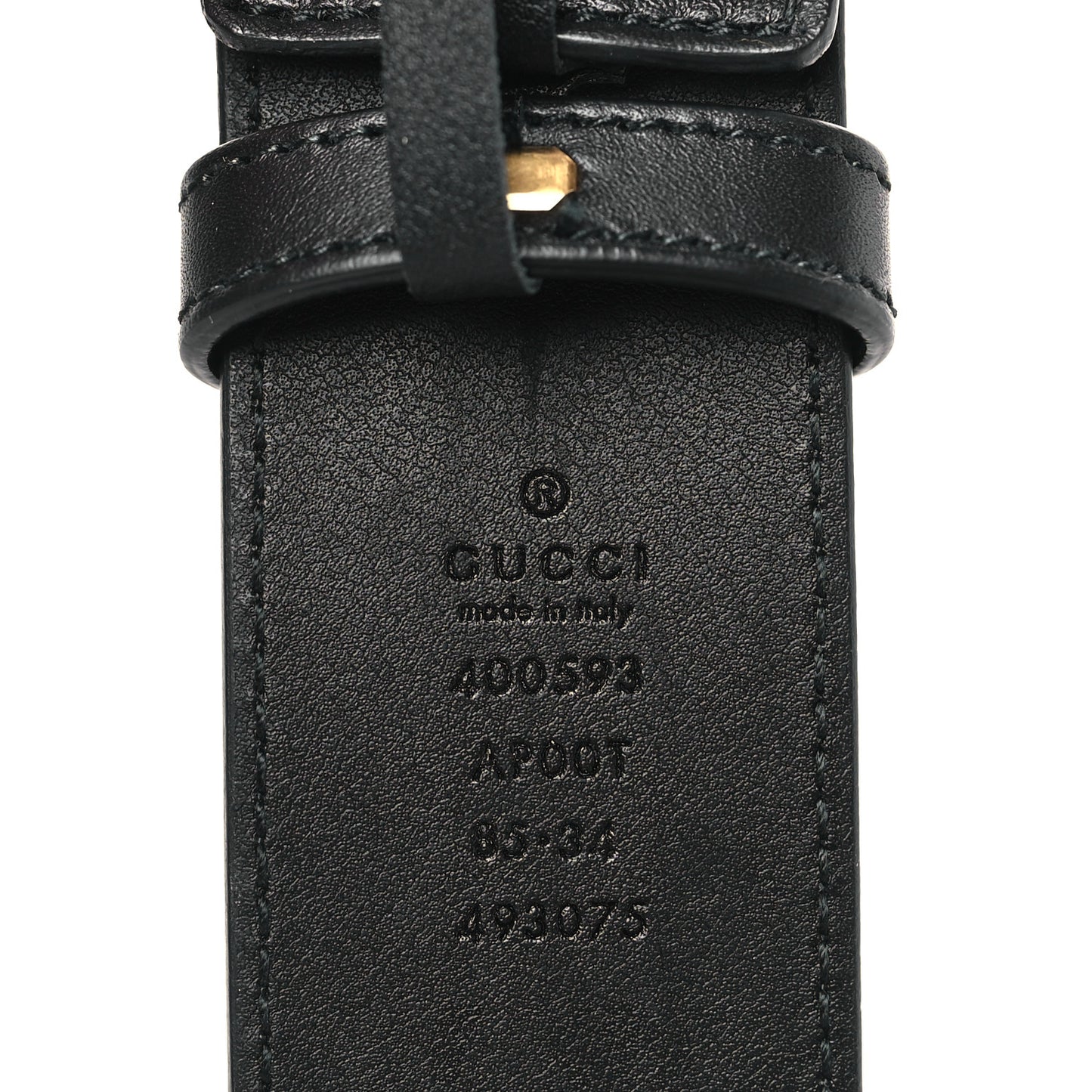 Calfskin Double G 40mm Belt 85 34 Black