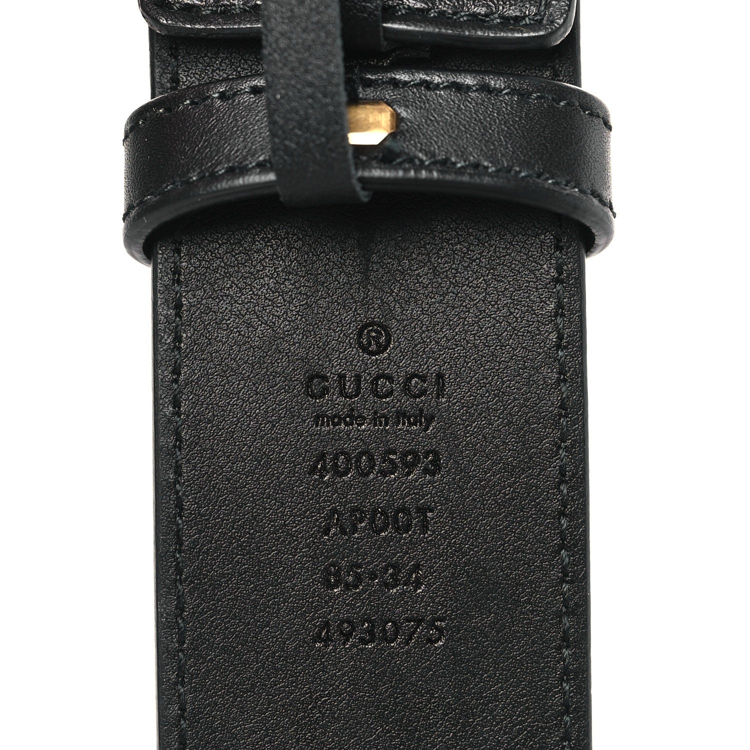 Gucci Calfskin Double G 40mm Belt 85 34 Black 4 of 6