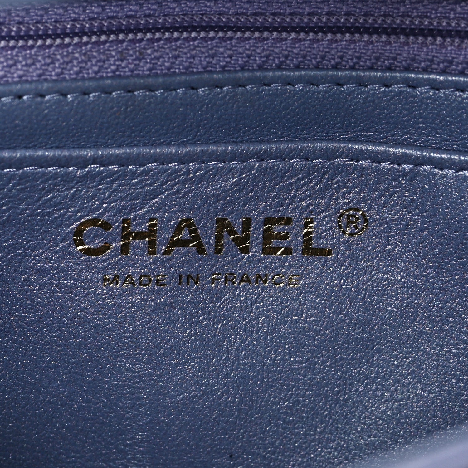 Chanel Iridescent Lambskin Quilted Mini Rectangular Flap Light Purple 5 of 7