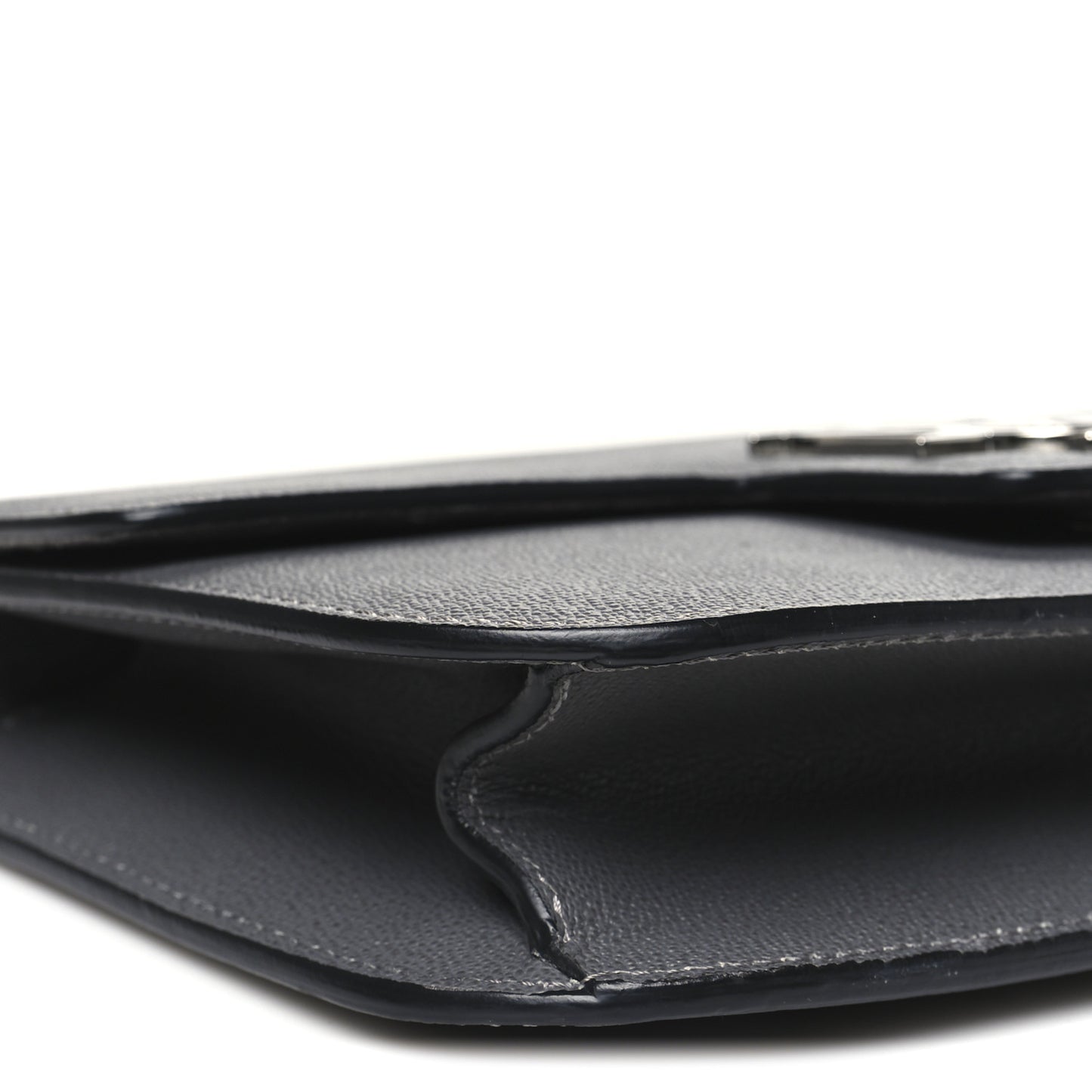 Calfskin Medium Insignia Flap Grey