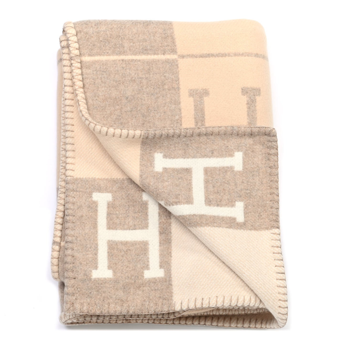 Wool Cashmere Avalon III Blanket Coco Camomille