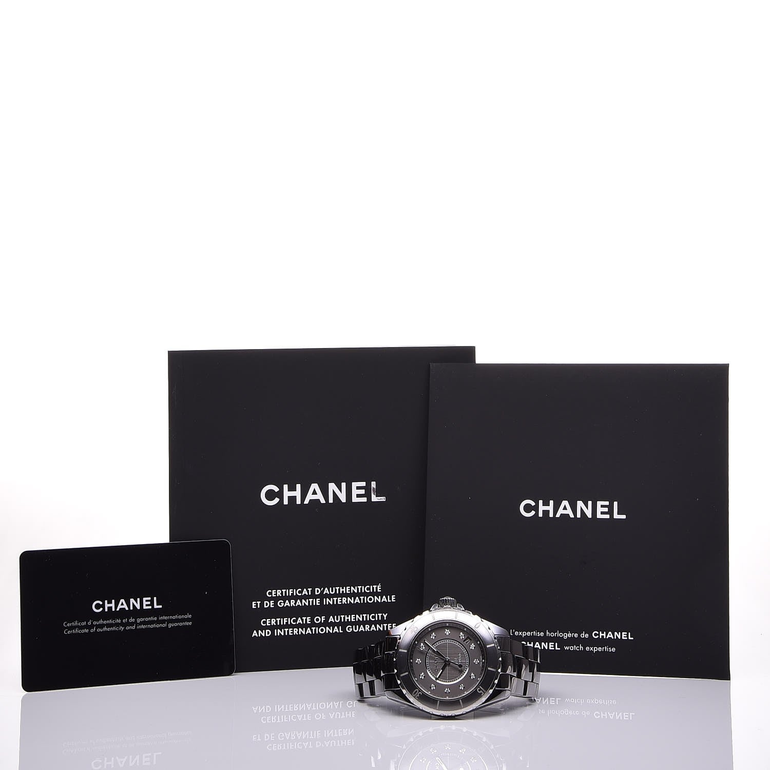 Chanel Titanium Ceramic Diamond 38mm J12 Automatic Watch 7 of 7