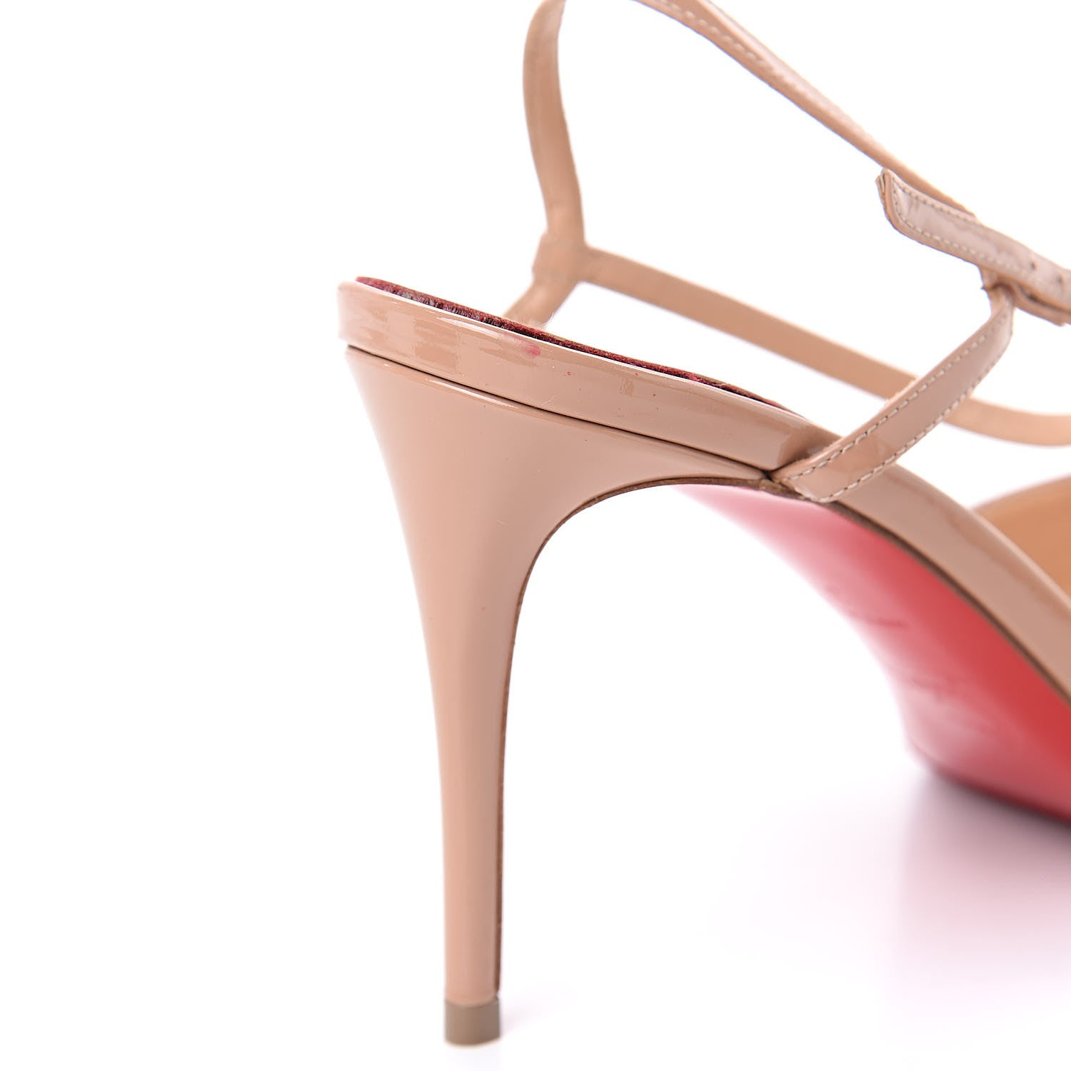 Christian Louboutin Patent Riverina 85 Pumps 37 Nude 9 of 9
