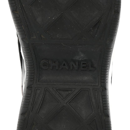 Chanel Velvet Calfskin Mixed Fibers CC Sneakers 39 Black 9 of 15