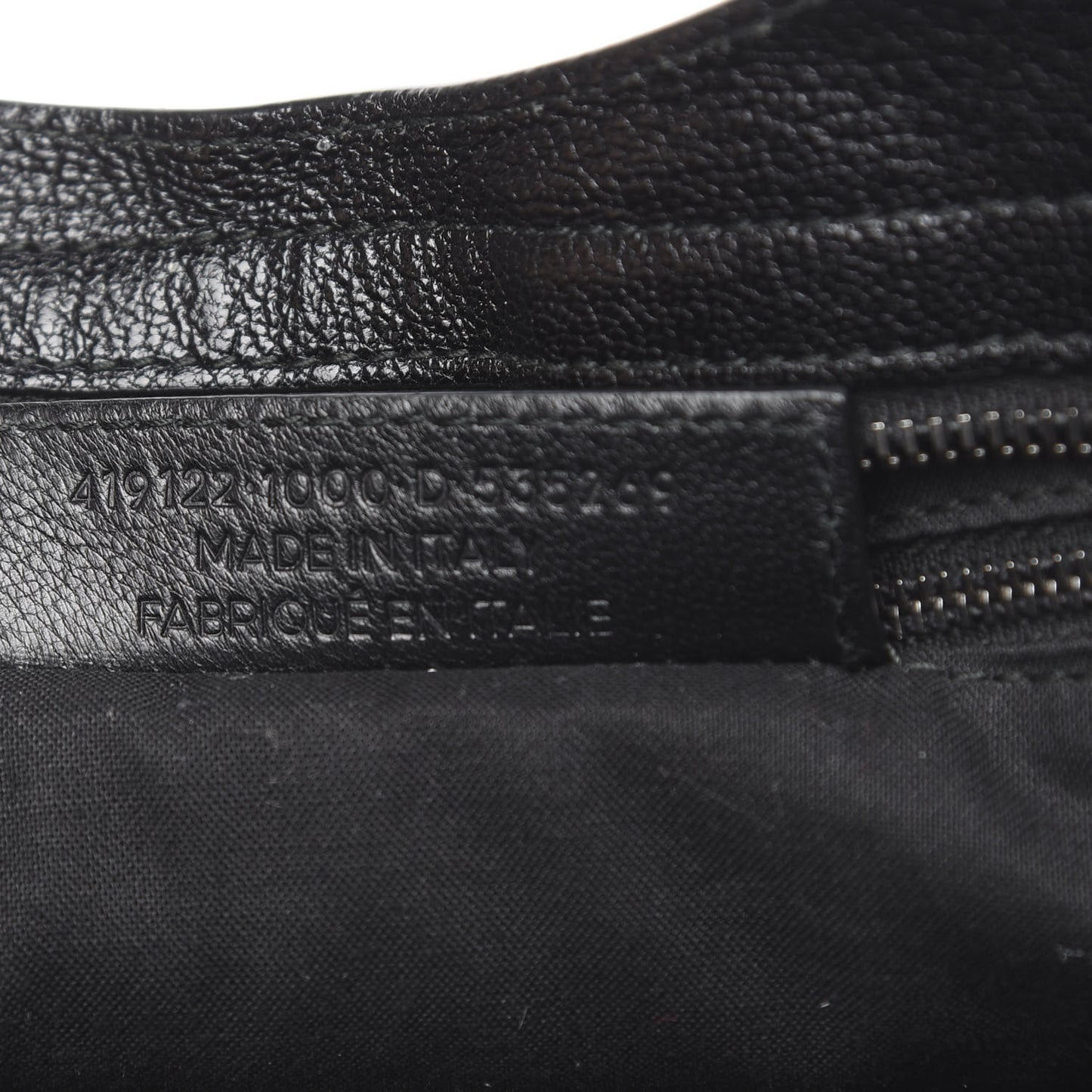 Chevre Iridescent Metallic Edge Hardware City Black