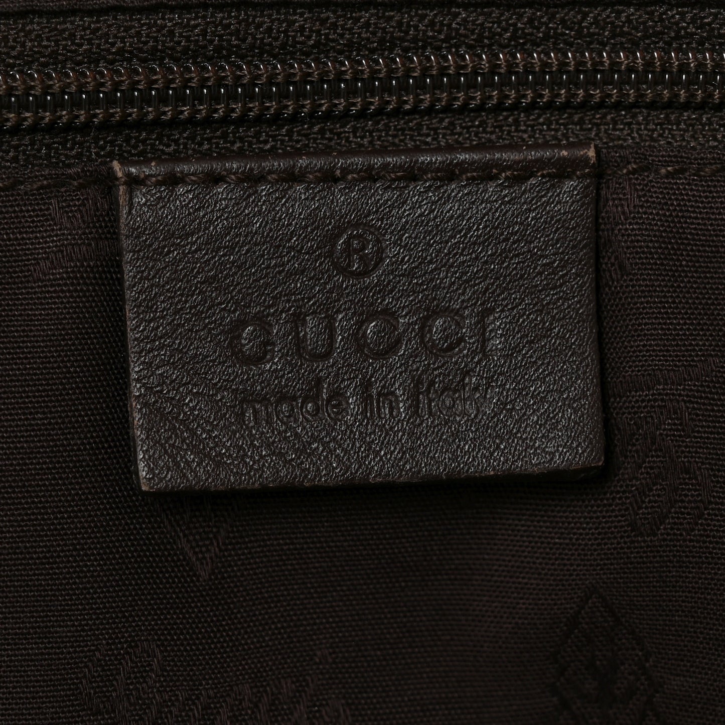 Guccissima Large Sukey Tote Dark Brown