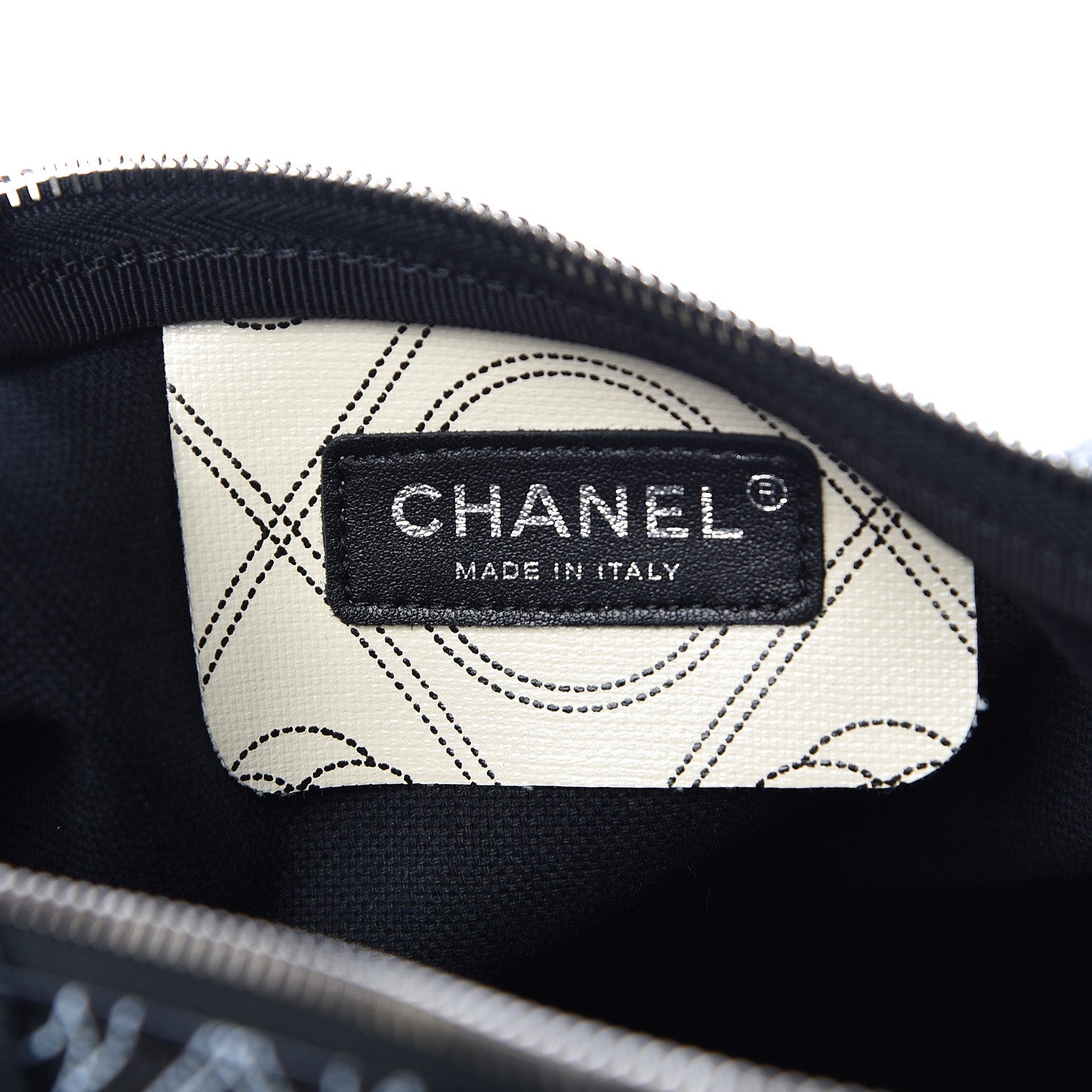 Chanel Coated Canvas Camellia Printed Calfskin Bowling Bag Black Beige 7 of 11