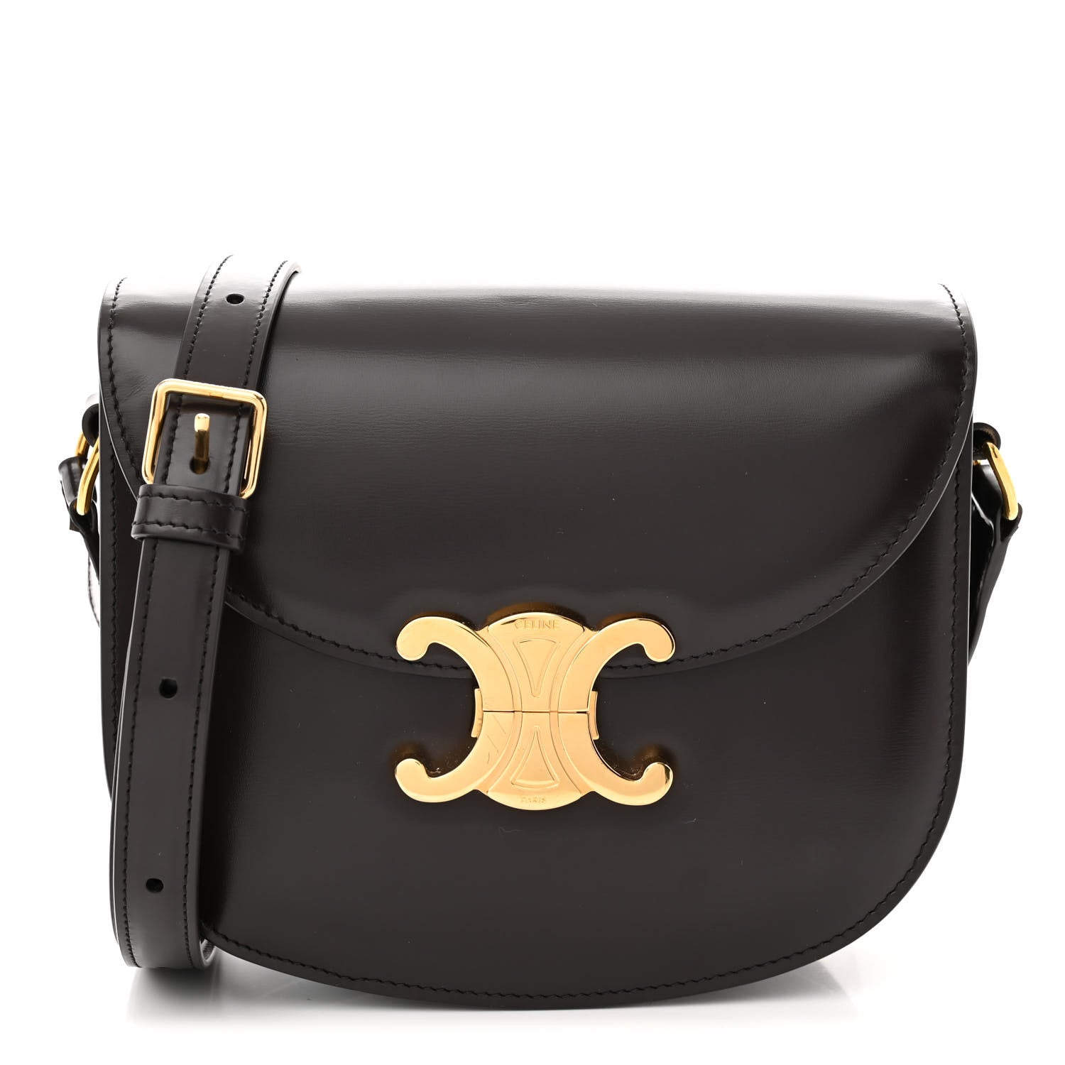 Celine Shiny Calfskin Teen Besace Brown 1 of 10