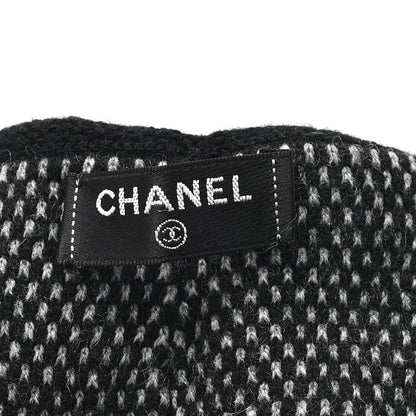 Chanel Cashmere Silk CC Gloves Dark Grey 3 of 3