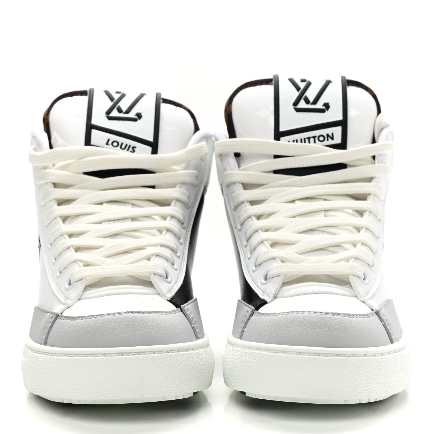 Louis Vuitton Charlie Boot Sneakers 35 White Cacao Brown 2 of 11