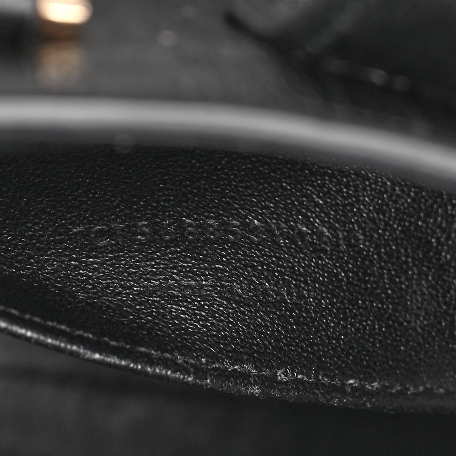 Saint Laurent Calfskin Crocodile Embossed Monogram Baby Cabas Black 6 of 11