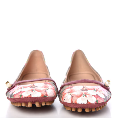 Gucci GG Supreme Monogram Blooms Ballet Flats 35 Beige Multicolor Dry Rose 2 of 8