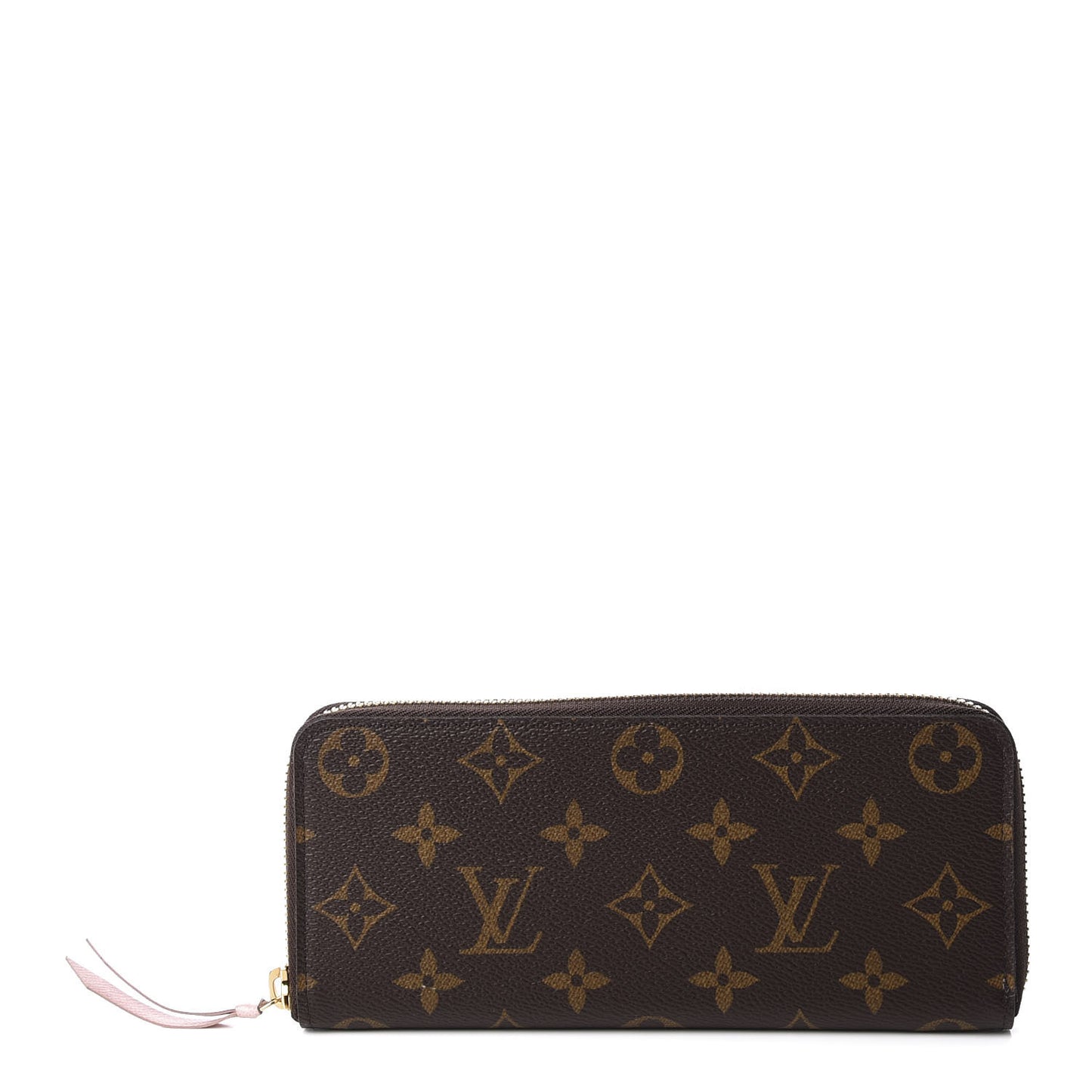 Monogram Clemence Wallet Rose Ballerine