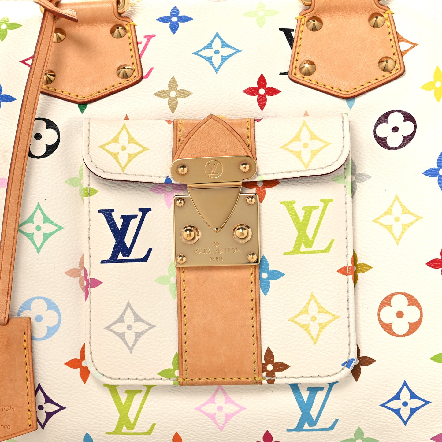 Monogram Multicolor Speedy 30 White