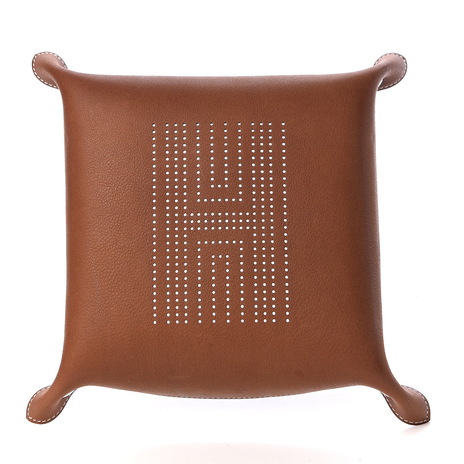 Hermes Taurillon Clemence Mises et Relances H'Dot Change Tray Bleu Regate Ebene 5 of 8